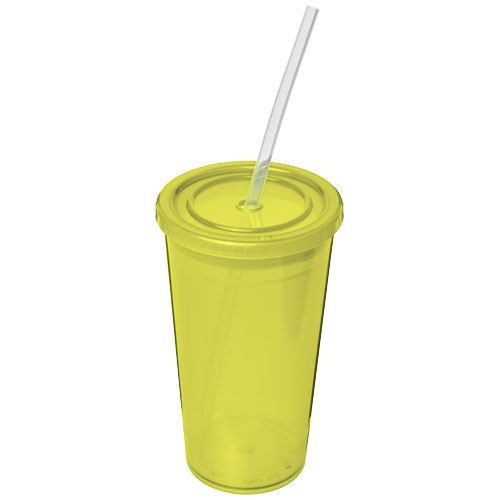 Verre personnalisable double paroi Stadium - 350 ml Citron vert